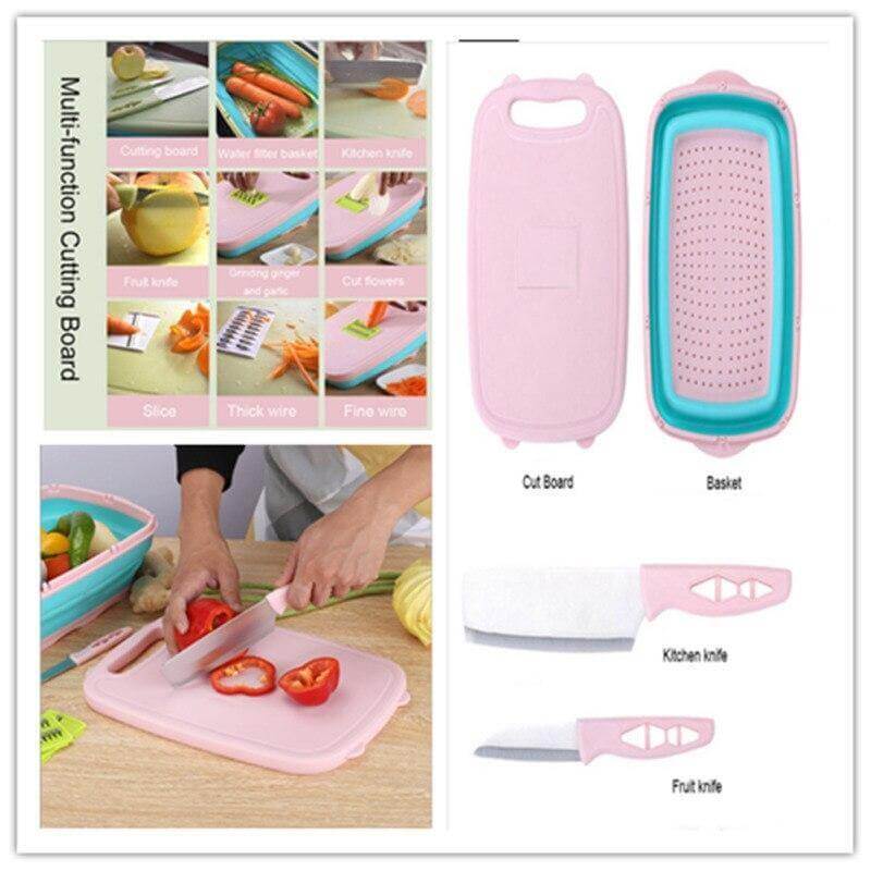Compact Kitchen Sink Tray & Cutter Board - Luxicro