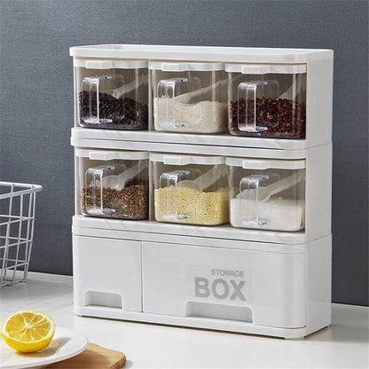 Compact Kitchen Spice Holder Storage Container - Luxicro
