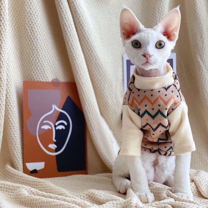 Funny Hairless Cat Crew Neck Sweater - Luxicro
