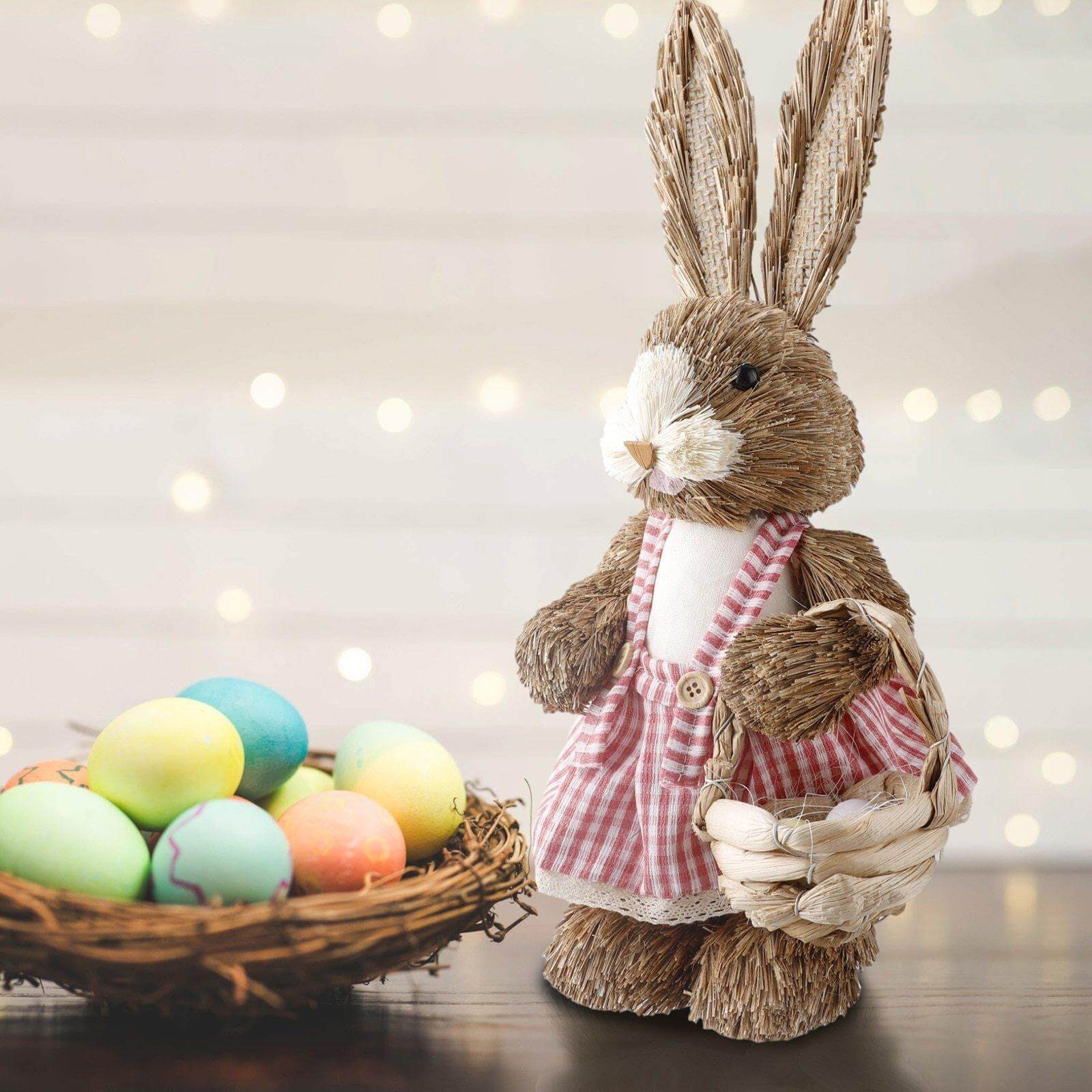 Cute Rabbit Floral Table Decor - Luxicro