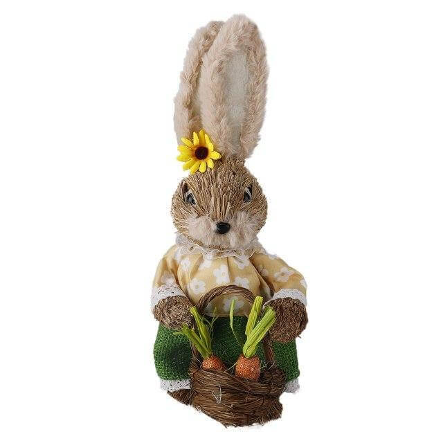 Cute Rabbit Floral Table Decor