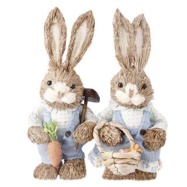Cute Rabbit Floral Table Decor
