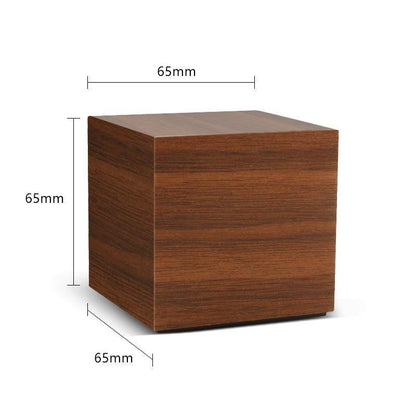 Wooden Digital LED Alarm Clock Cube