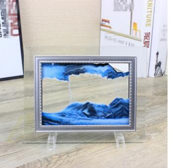 Vibrant Glass Decorative Sand Frame