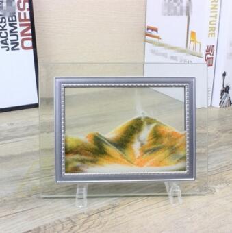 Vibrant Glass Decorative Sand Frame