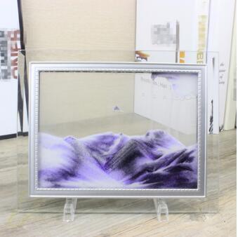 Vibrant Glass Decorative Sand Frame