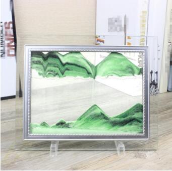 Vibrant Glass Decorative Sand Frame