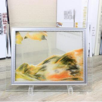 Vibrant Glass Decorative Sand Frame