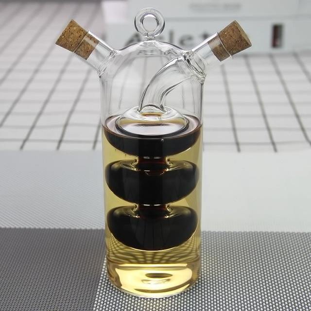 Simple Double Spout Oil Dispenser - Luxicro