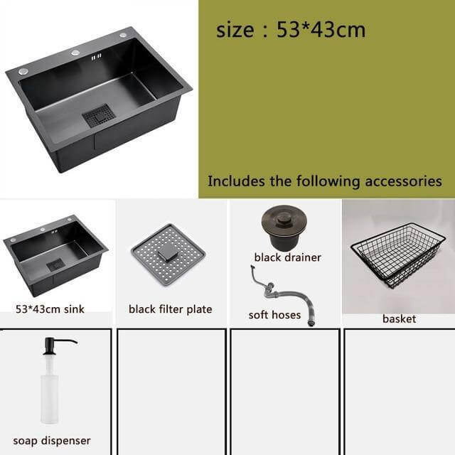 Modern Stainless Steel Kitchen Sink Basin