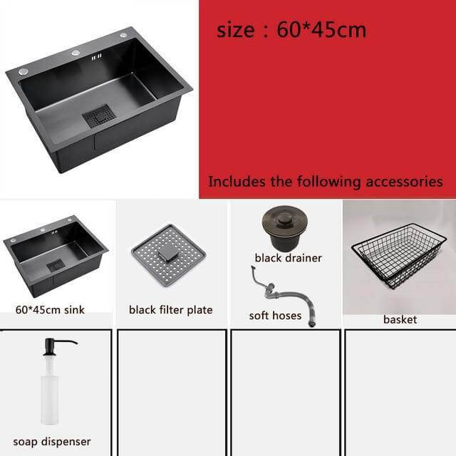 Modern Stainless Steel Kitchen Sink Basin