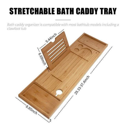 Expanding Bathroom Caddy for Snacks and Beverages