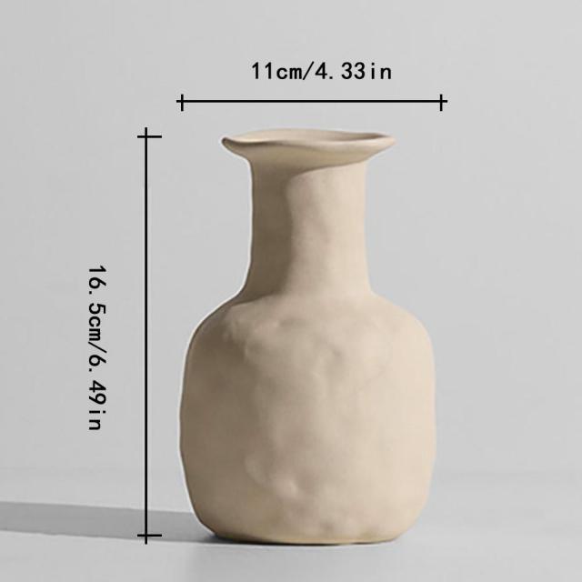 Delicate Flower Pattern Ceramic Decor Vase