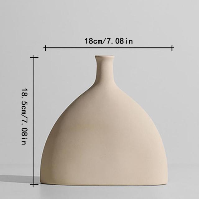 Delicate Flower Pattern Ceramic Decor Vase