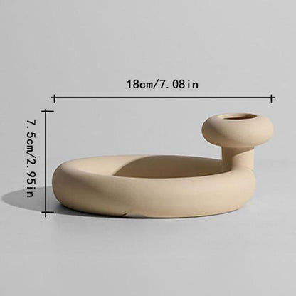 Delicate Flower Pattern Ceramic Decor Vase