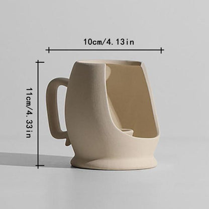 Delicate Flower Pattern Ceramic Decor Vase
