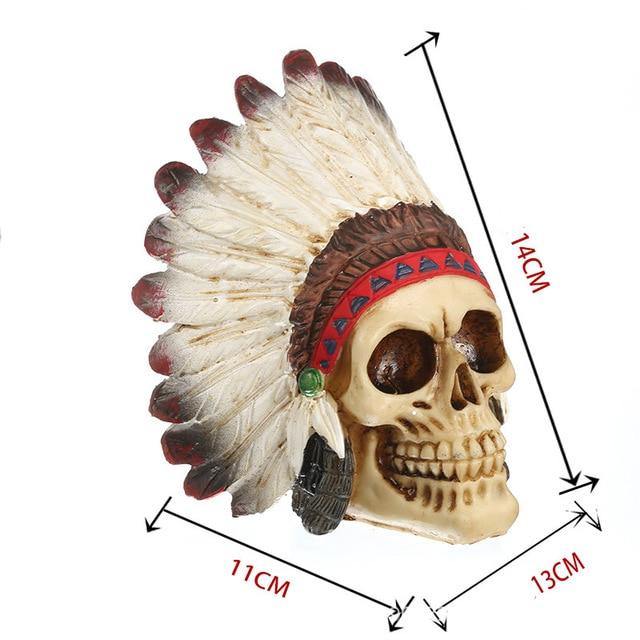 Creepy Halloween Skull Figurine Decoration
