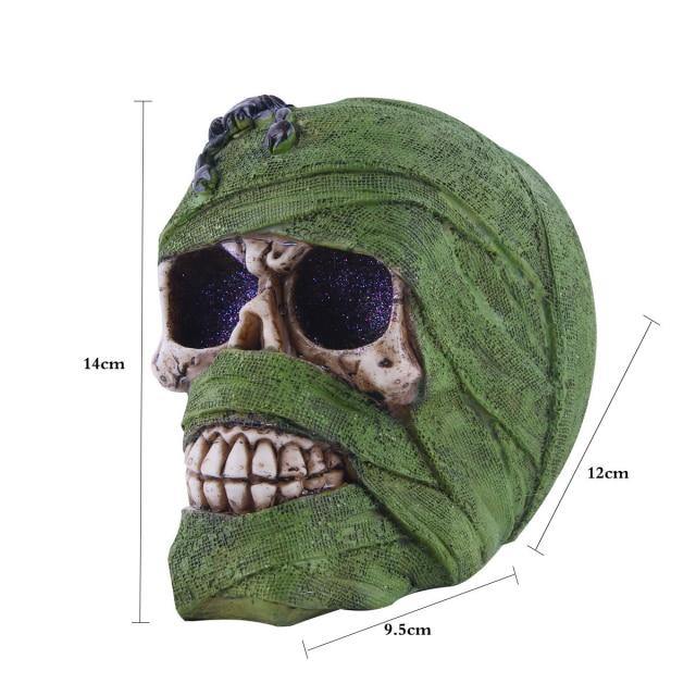 Creepy Halloween Skull Figurine Decoration