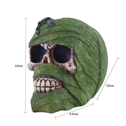 Creepy Halloween Skull Figurine Decoration
