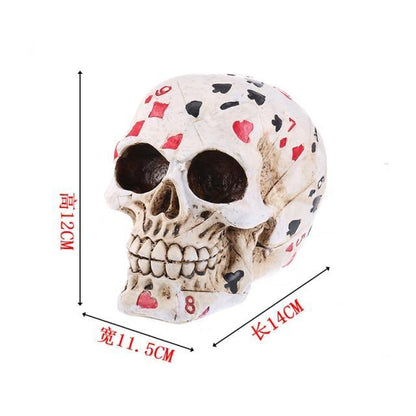 Creepy Halloween Skull Figurine Decoration