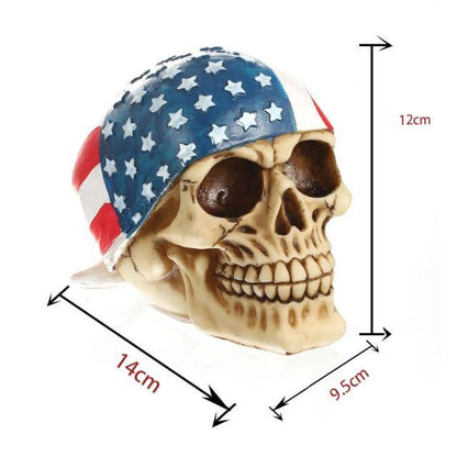 Creepy Halloween Skull Figurine Decoration