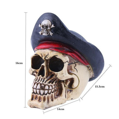 Creepy Halloween Skull Figurine Decoration