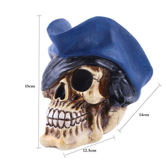 Creepy Halloween Skull Figurine Decoration