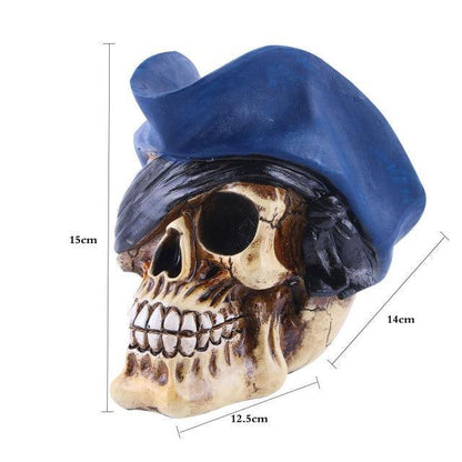 Creepy Halloween Skull Figurine Decoration