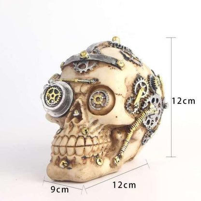 Creepy Halloween Skull Figurine Decoration