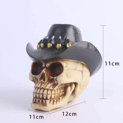 Creepy Halloween Skull Figurine Decoration
