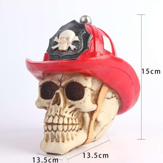Creepy Halloween Skull Figurine Decoration