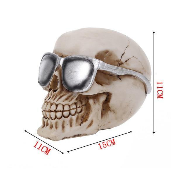 Creepy Halloween Skull Figurine Decoration