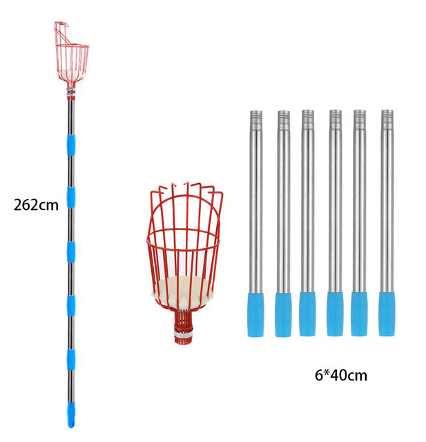 Long Handled Garden Fruit Picker