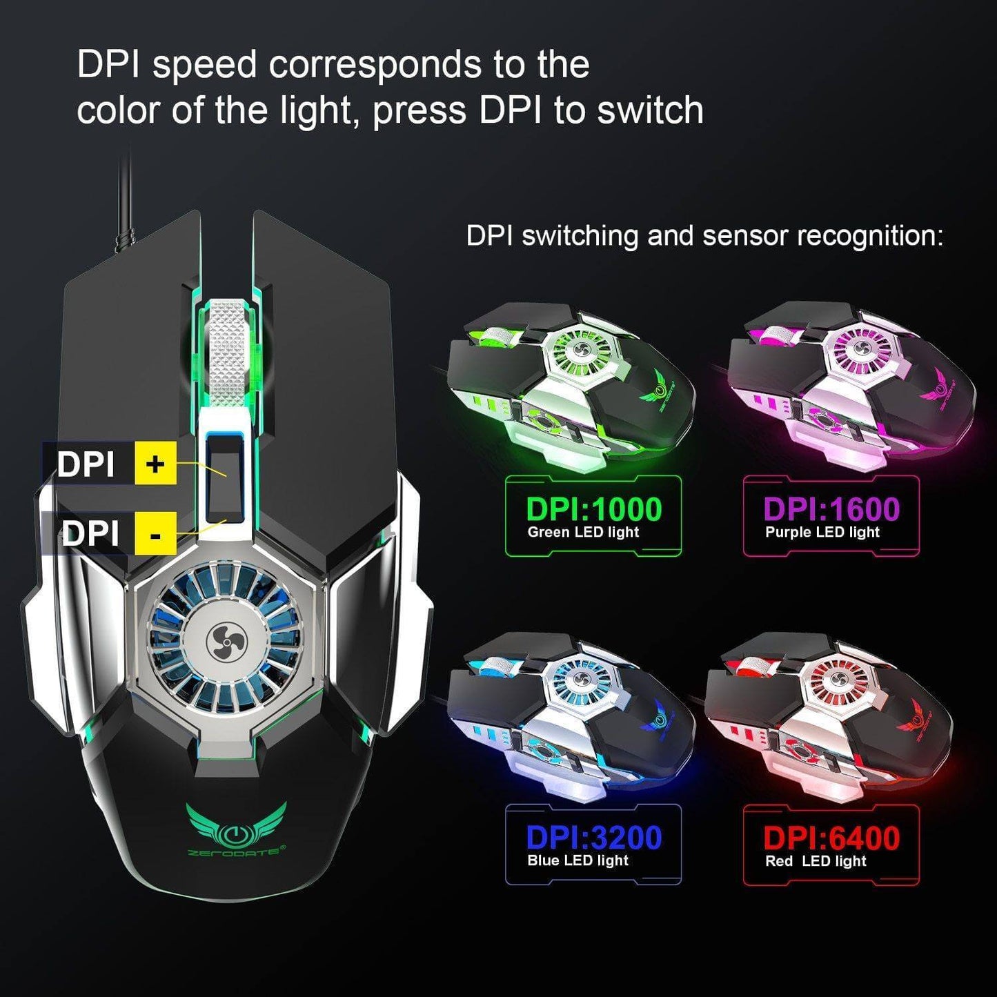 Compact USB Cooling Desk Fan Mouse Pad
