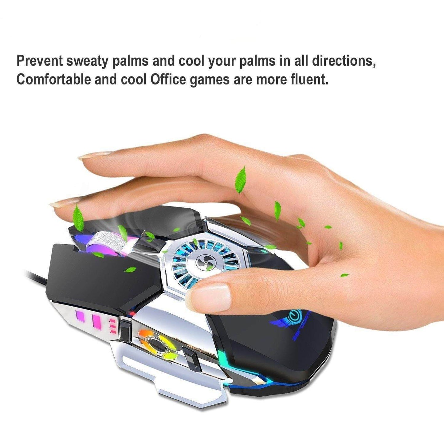 Compact USB Mini Gaming Mouse Cooler - Luxicro