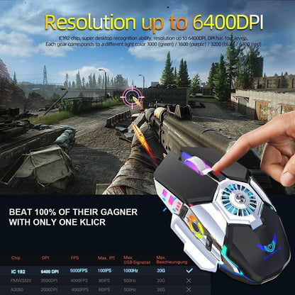 Compact USB Cooling Desk Fan Mouse Pad