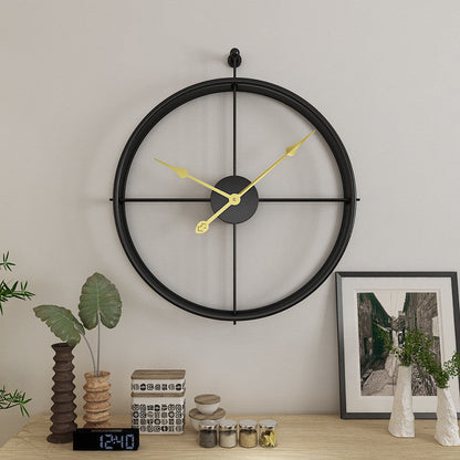 Sleek Modern Big Wall Clock Metal