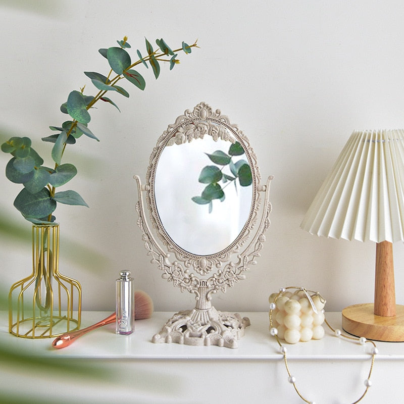 Natural Wood Framed Vanity Mirror - Luxicro