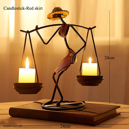Contemporary Metal Holder for Candles