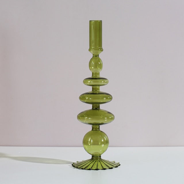 Simple Mercury Glass Tea Light Holder