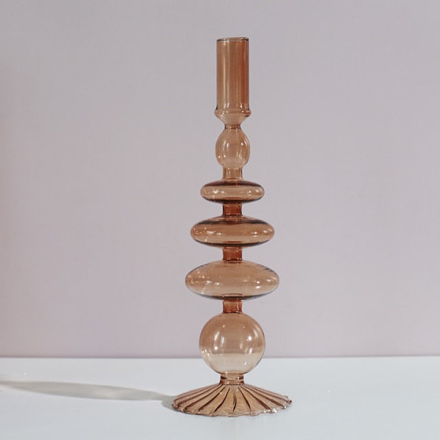 Simple Mercury Glass Tea Light Holder