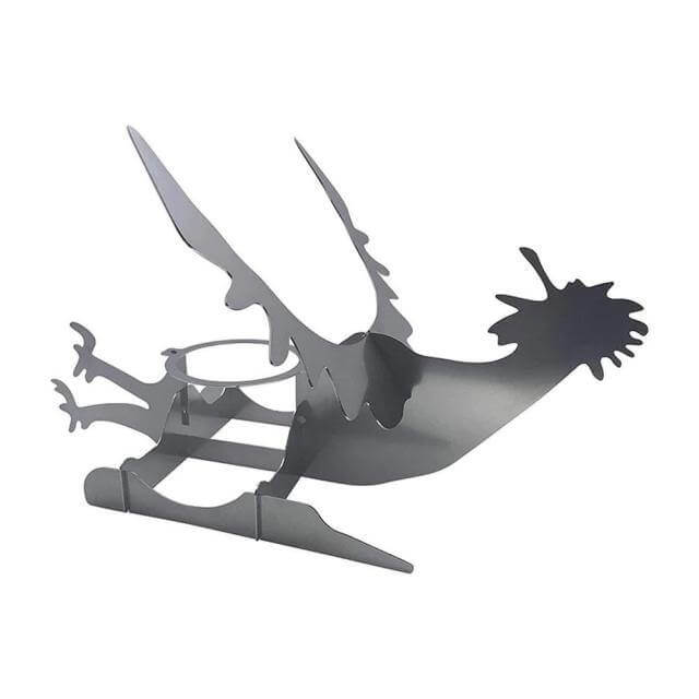 Compact Outdoor Chicken Grill Rack Stand