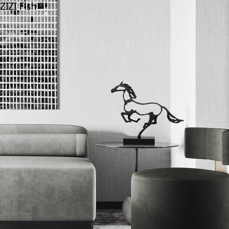 Elegant Horse Figurine Home Decoration Statue - Luxicro
