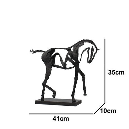 Contemporary Elegant Horse Figurine Decoration