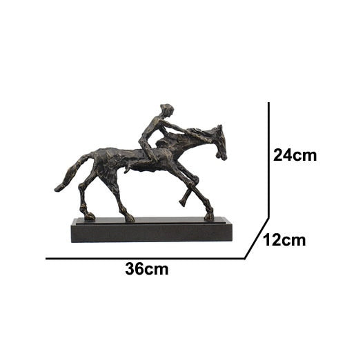 Contemporary Elegant Horse Figurine Decoration