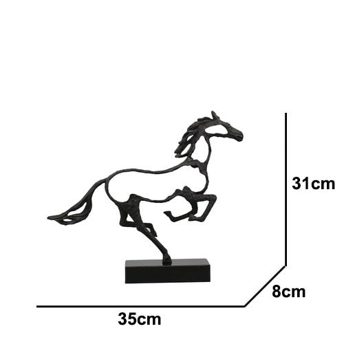 Contemporary Elegant Horse Figurine Decoration