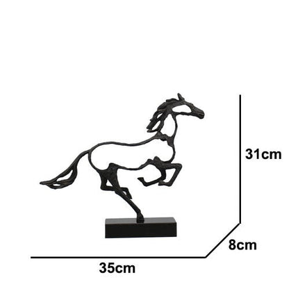 Contemporary Elegant Horse Figurine Decoration