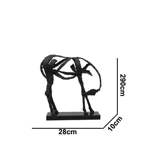 Contemporary Elegant Horse Figurine Decoration