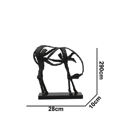 Contemporary Elegant Horse Figurine Decoration