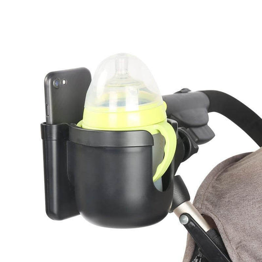 Convenient Stroller Cup Holder & Phone Clip - Luxicro